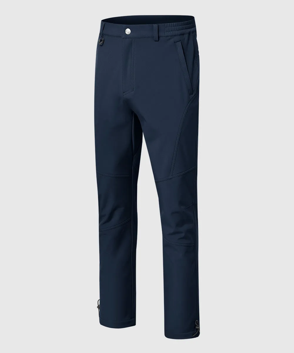 Men's Insulated Outdoor Composite Fleece Lined Hiking Pants