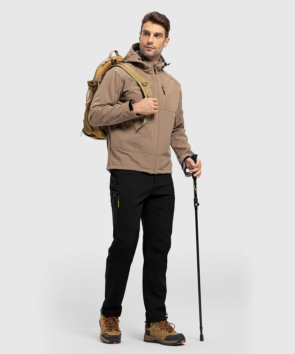 Men's Insulated Outdoor Composite Fleece Lined Hiking Pants