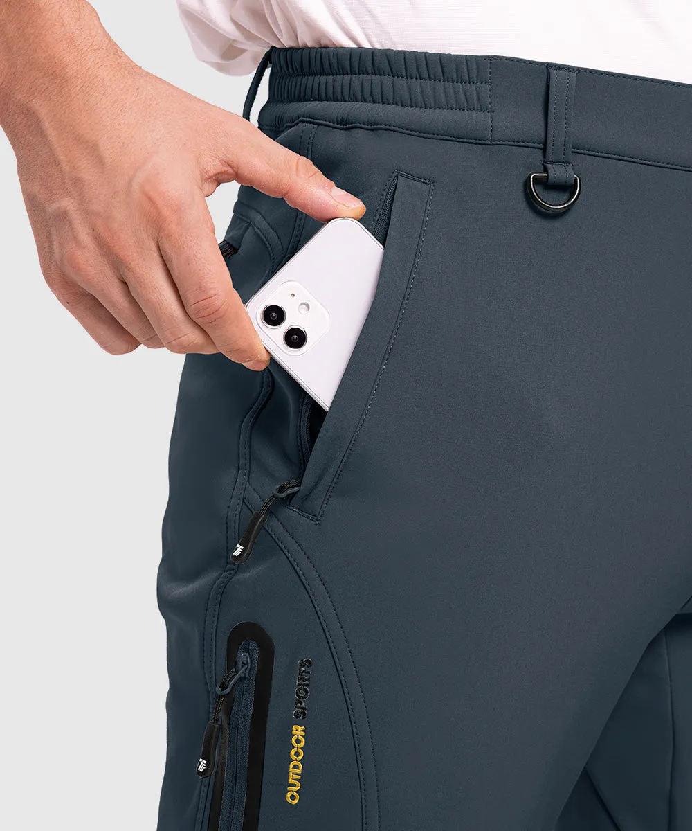 Men's Insulated Outdoor Composite Fleece Lined Hiking Pants