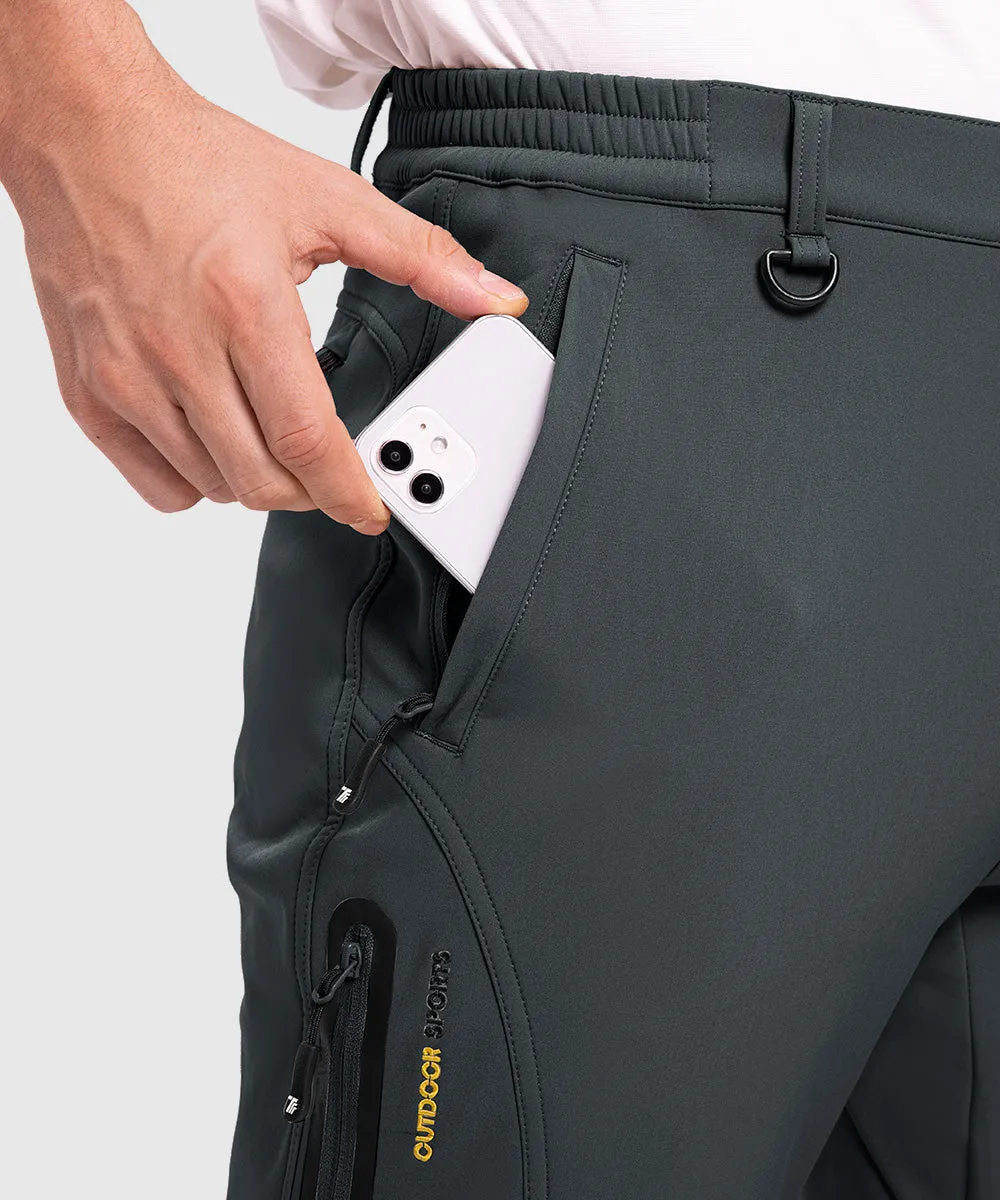 Men's Insulated Outdoor Composite Fleece Lined Hiking Pants