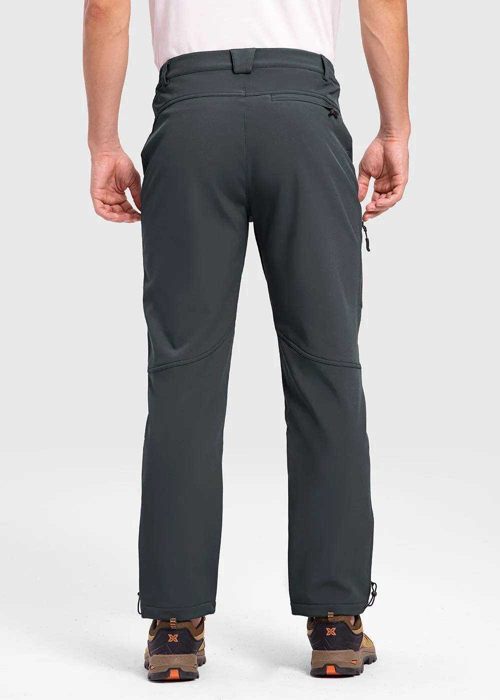 Men's Insulated Outdoor Composite Fleece Lined Hiking Pants