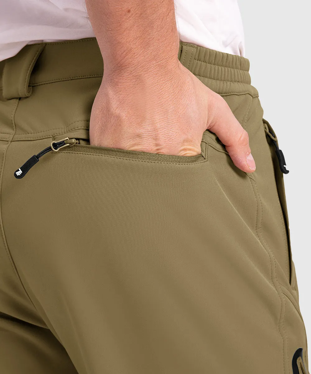 Men's Insulated Outdoor Composite Fleece Lined Hiking Pants