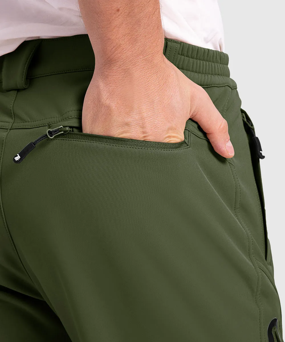 Men's Insulated Outdoor Composite Fleece Lined Hiking Pants
