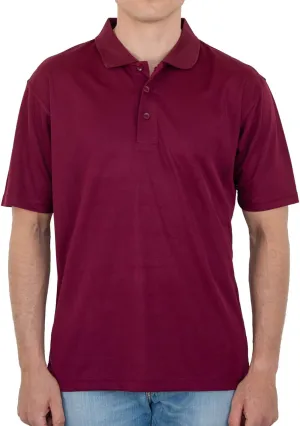 Men's Polo Shirt  Performance Quick Dry Short Sleeve Lightweight Regular Fit Classic Pique Casual Collared Top