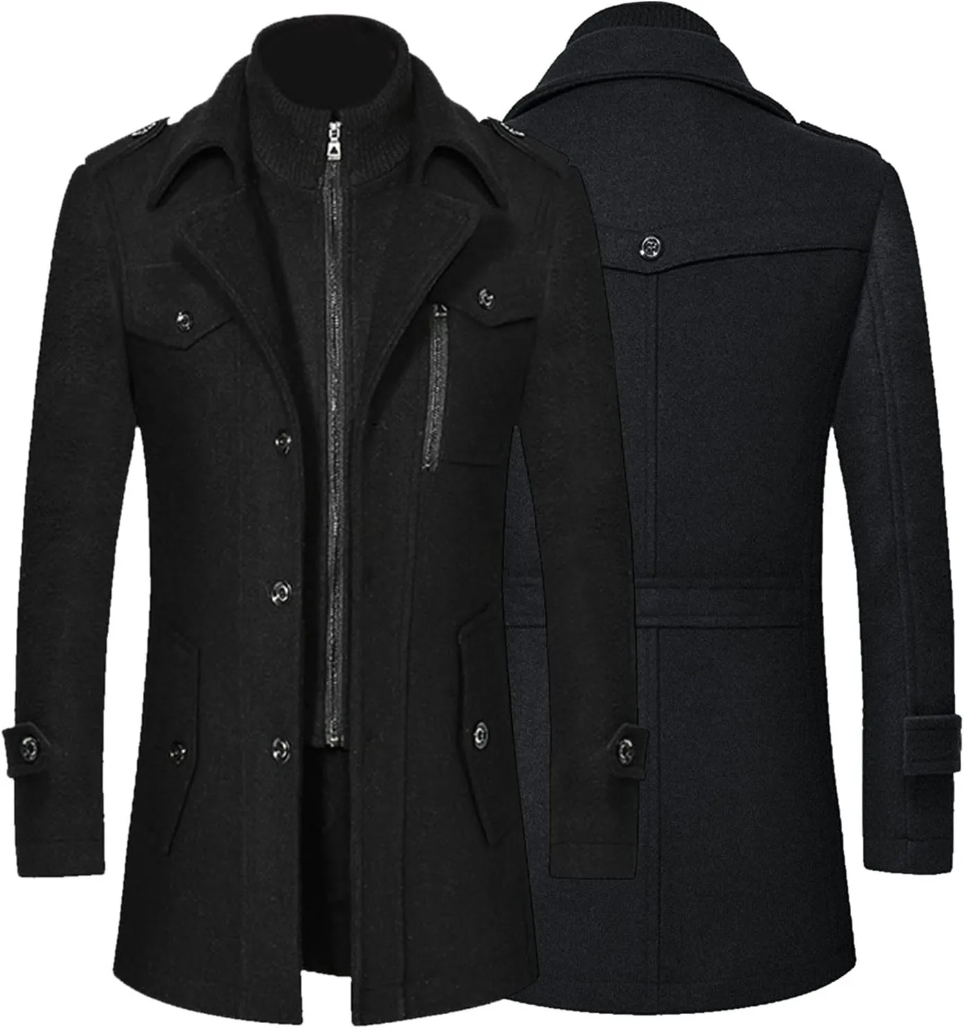 Mens Rain Jacket British Long Trench Coat Men Raincoat Fog Trench Coat Men Wool Overcoat Fog Trench Coat Men Big And