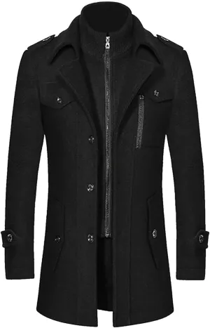 Mens Rain Jacket British Long Trench Coat Men Raincoat Fog Trench Coat Men Wool Overcoat Fog Trench Coat Men Big And