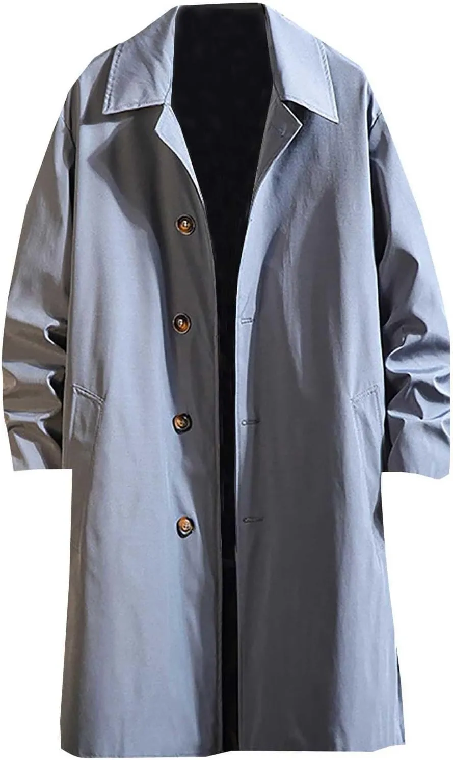 Mens Rain Jacket British Long Trench Coat Men Raincoat Fog Trench Coat Men Wool Overcoat Fog Trench Coat Men Big And