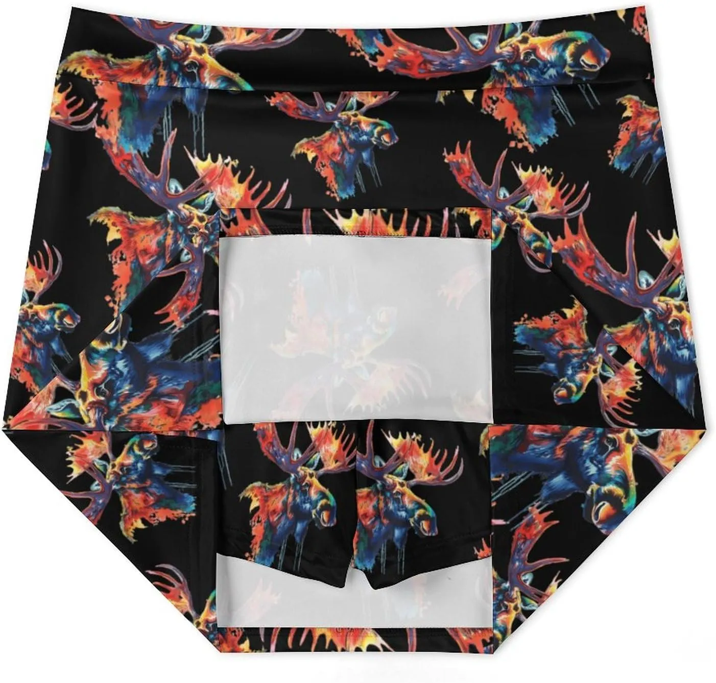 Moose Head Women's Skort Athletic Skirt Golf Skorts A-line Skirts with Built-in Shorts Pockets