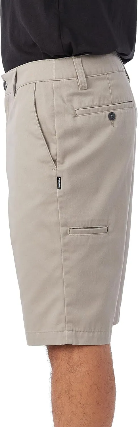 O'NEILL Men's Khaki Shorts -Stretch 22 Inch Outseam Chino Shorts Men-Classic Shorts for Men-Comfortable and Versatile