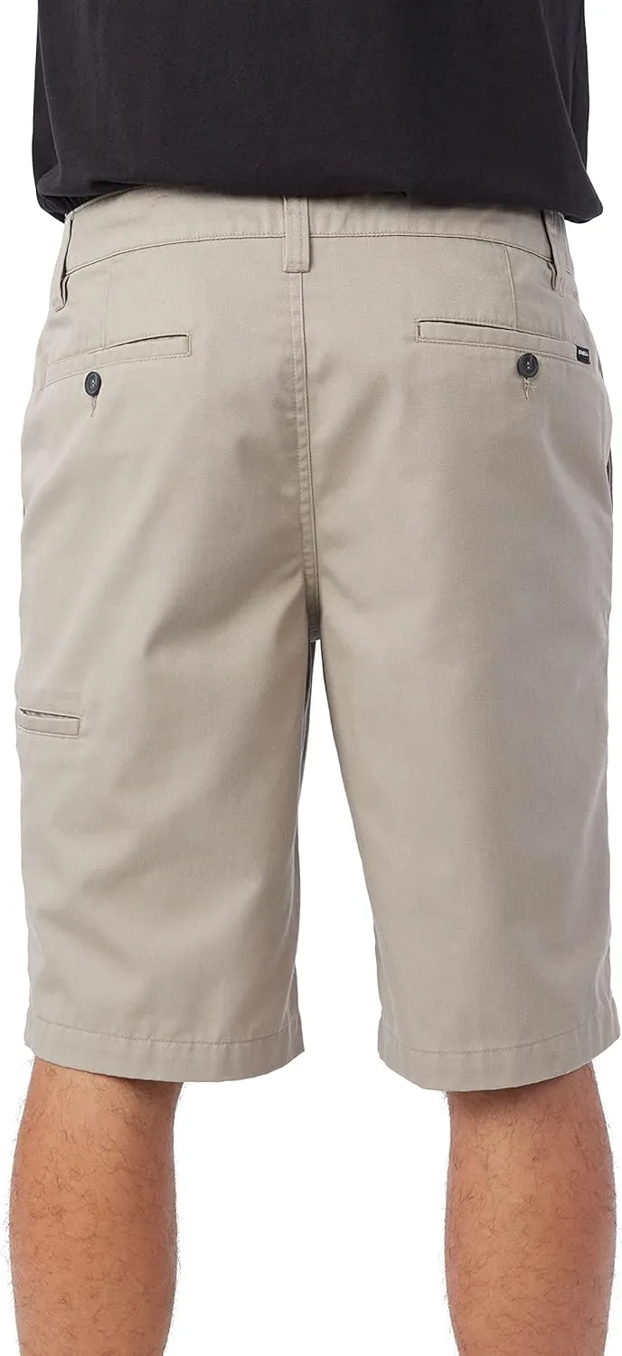 O'NEILL Men's Khaki Shorts -Stretch 22 Inch Outseam Chino Shorts Men-Classic Shorts for Men-Comfortable and Versatile