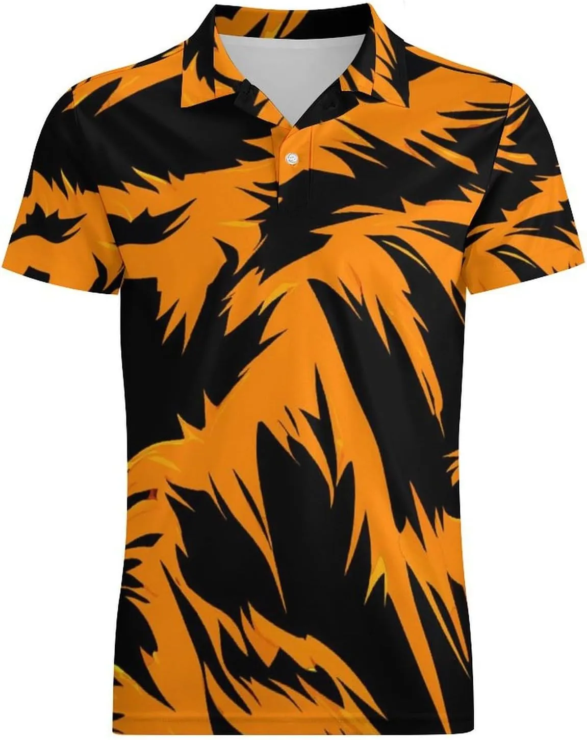 Owl Pattern Men's Short Sleeve Polo Shirts Regular-Fit Quick-Dry Casual Golf T-Shirts Summer Pullover Tennis T-Shirt Tops
