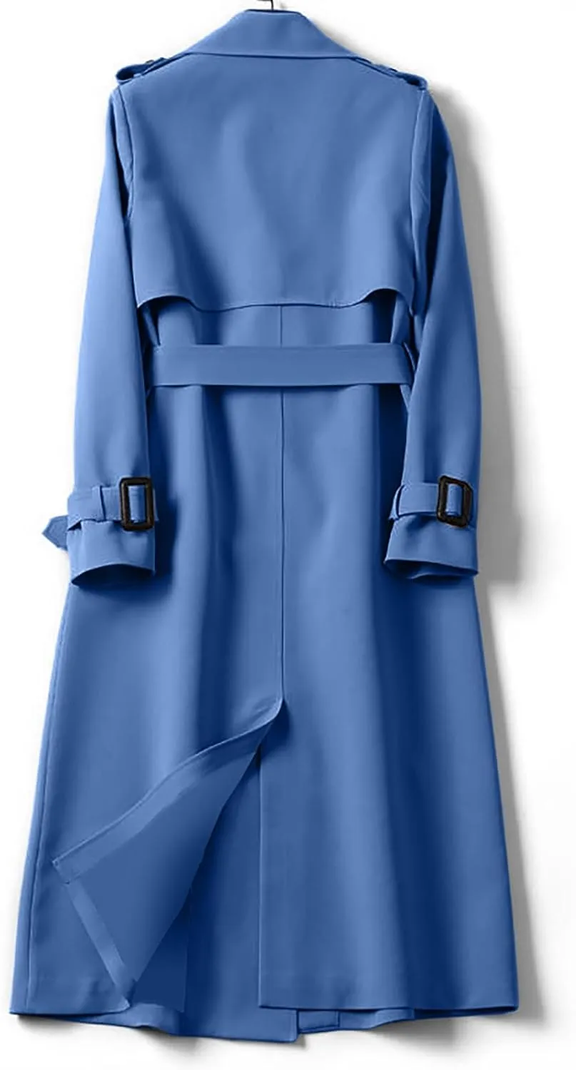 Peacoat Womens Coat Winter Wool Blend Coat Trendy Oversized Open Front Thick Long Trench Overcoat