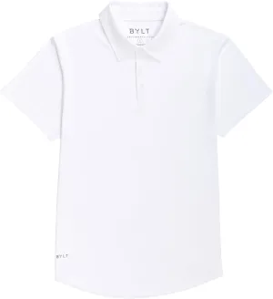 Performance Drop-Cut Polo Men's Shirt - Classic Fit, Collared Shirt for Men - Active & Casual Comfort Wear - Lightweight