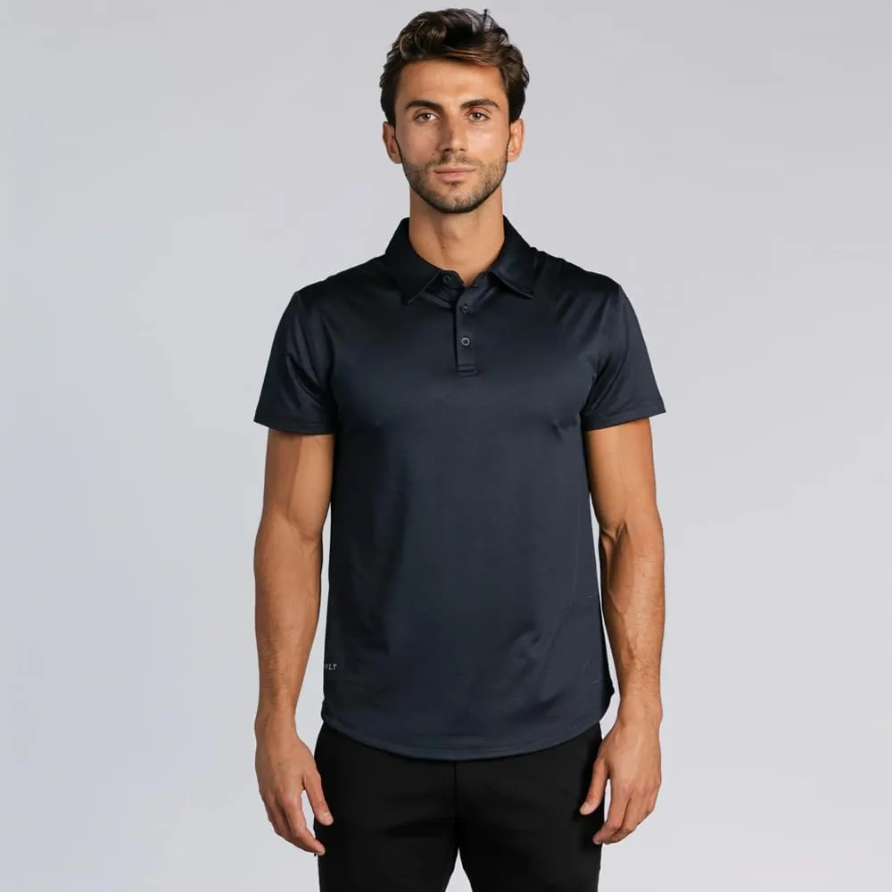 Performance Drop-Cut Polo Men's Shirt - Classic Fit, Collared Shirt for Men - Active & Casual Comfort Wear - Lightweight