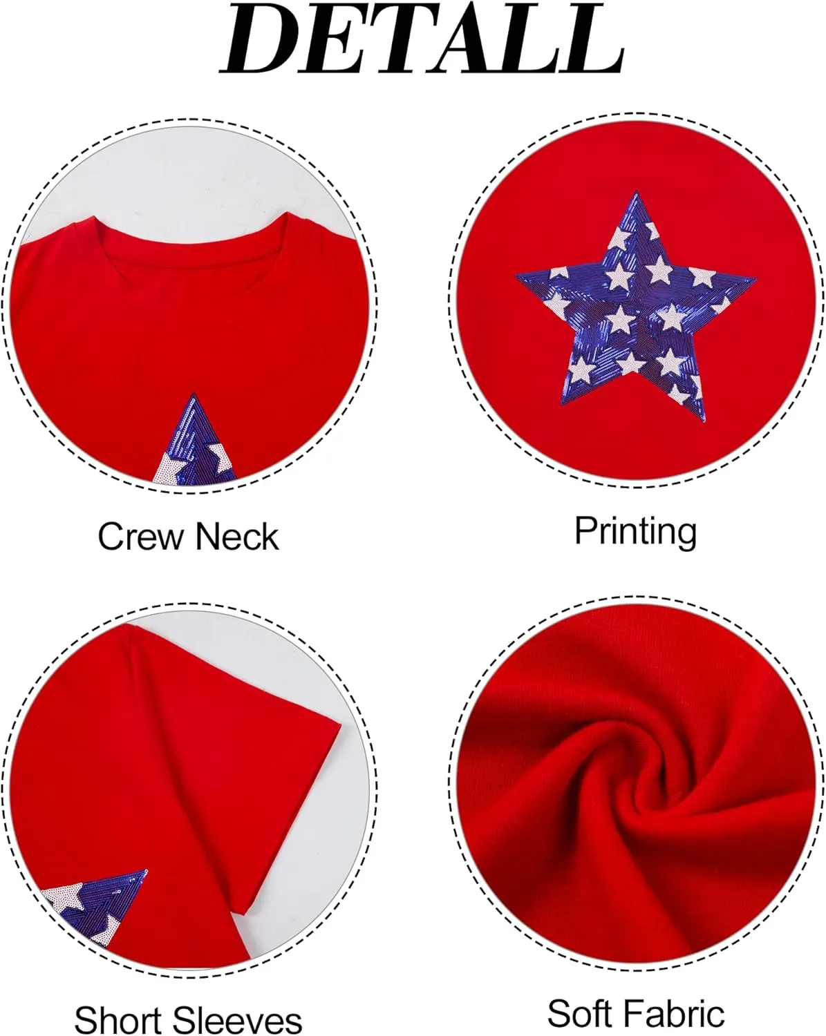 Plus Size American Flag Shirt Women USA Stars T-Shirt 4th of July Memorial Tee Patriotic Sequin American Proud Tops
