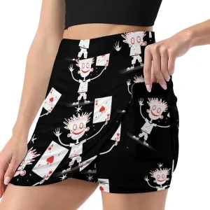 Proud of Playing Poker Cards Women's Skort Athletic Skirt Golf Skorts A-line Skirts with Built-in Shorts Pockets