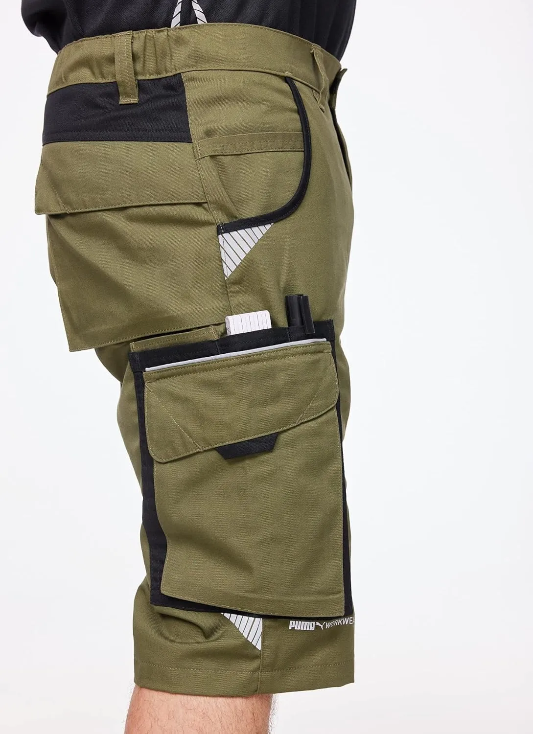 PUMA Workwear Shorts Men - Precision X - Outdoor Multi-Pocket Cargo Shorts - Lightweight, Durable and Reinforced Mens Shorts