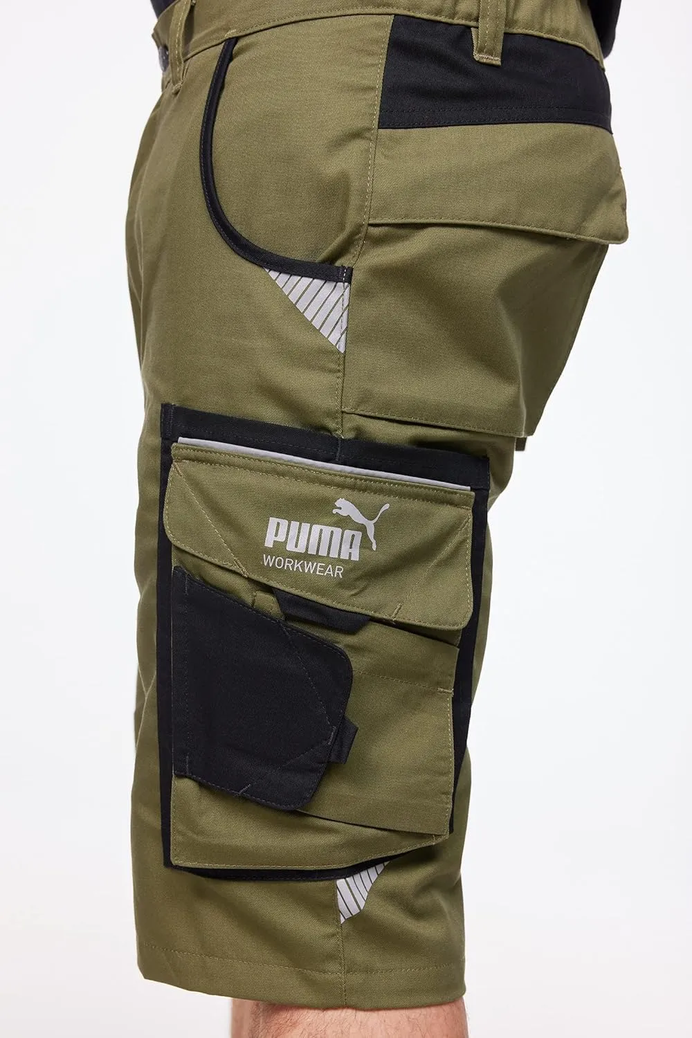 PUMA Workwear Shorts Men - Precision X - Outdoor Multi-Pocket Cargo Shorts - Lightweight, Durable and Reinforced Mens Shorts