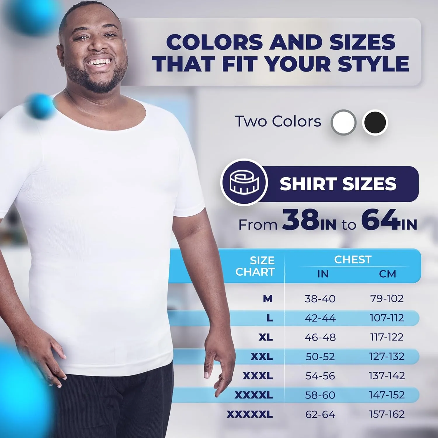 QORE LOGIQ Gynecomastia Short Sleeve Slimming Compression Shirt Men, Shapewear Mens Compression Shirt, Tank Top Body Shaper