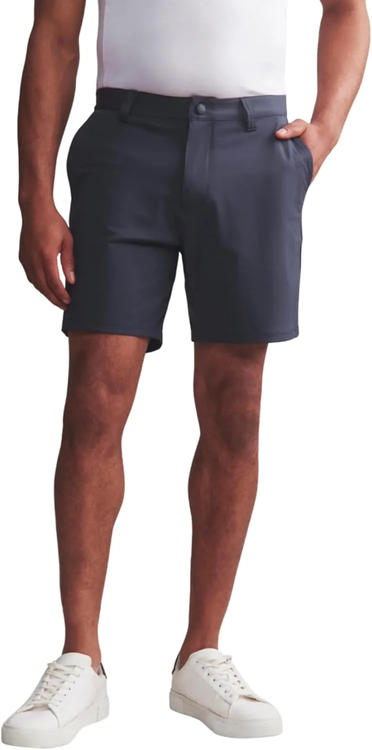 Rhone Commuter 7" Mens Shorts, Stretch Fabric Golf Shorts for Men, Flat-Front Mens Khaki Shorts, Wrinkle Resistant