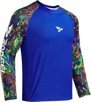 Rodeel Loose-Fit Fishing T-Shirt Vented Long Sleeve Shirt UPF50 Sleeve 6 Colors, 6 Size