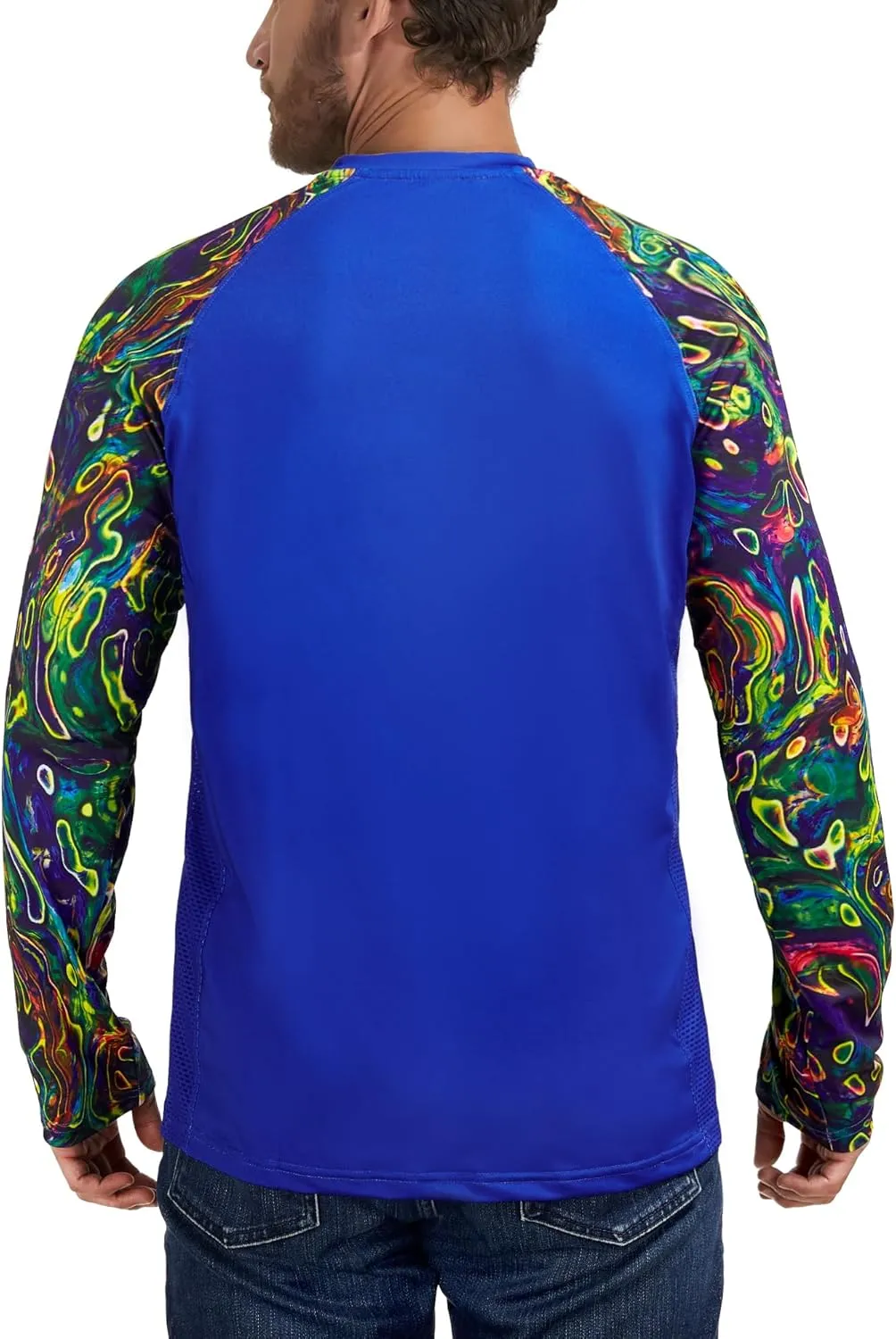 Rodeel Loose-Fit Fishing T-Shirt Vented Long Sleeve Shirt UPF50 Sleeve 6 Colors, 6 Size