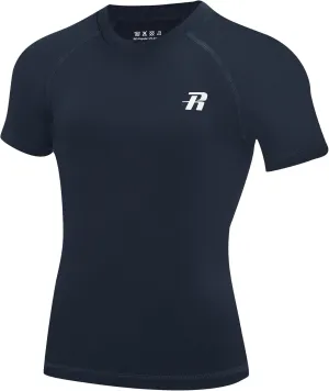 Runhit Boys Compression Shirt Short Sleeve Youth Basketball Undershirt Kids Quick Dry Athletic Base Layer T-Shirt