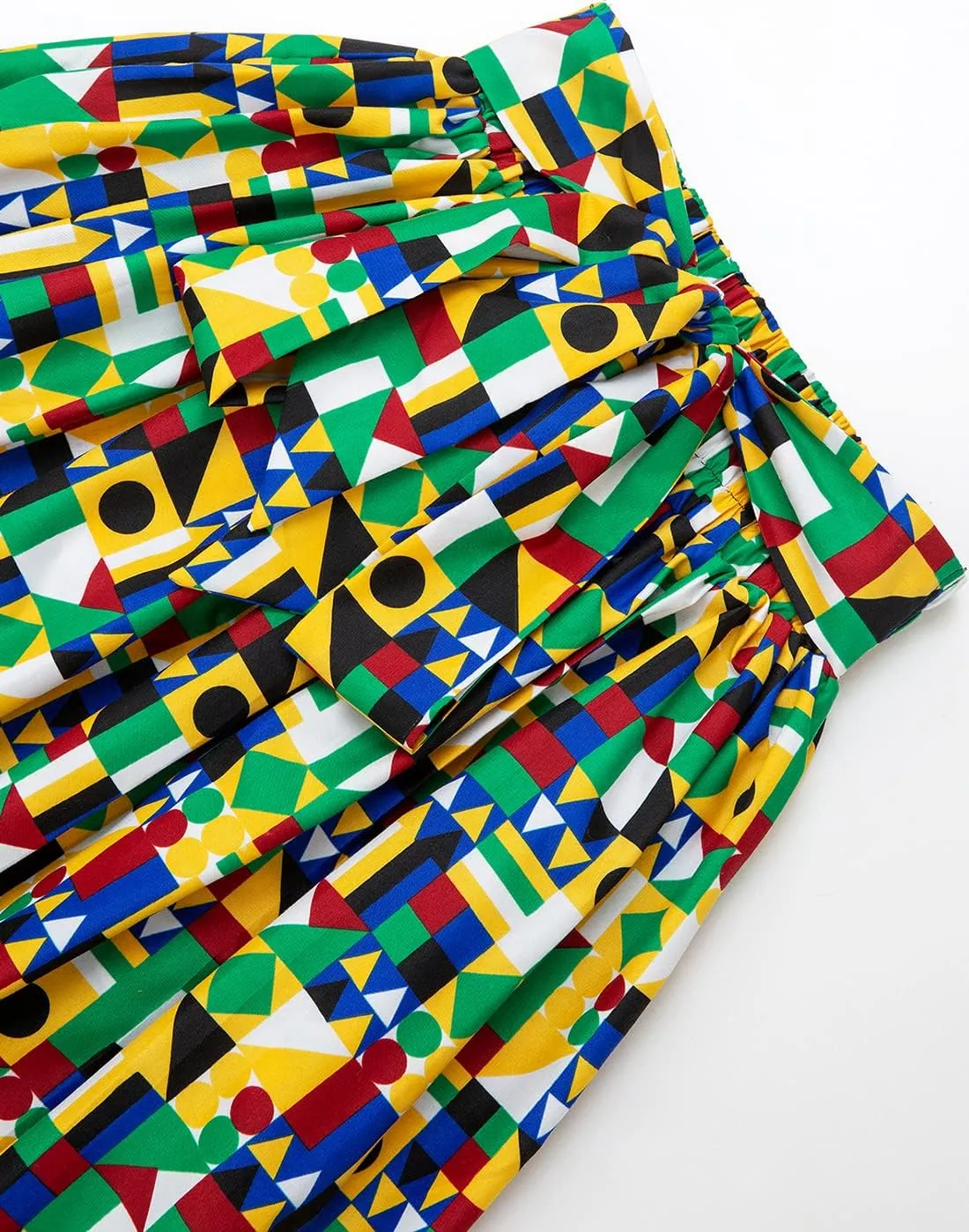 SHENBOLEN Women African Print Skirt Ankara Maxi Skirt Dashiki Skirt