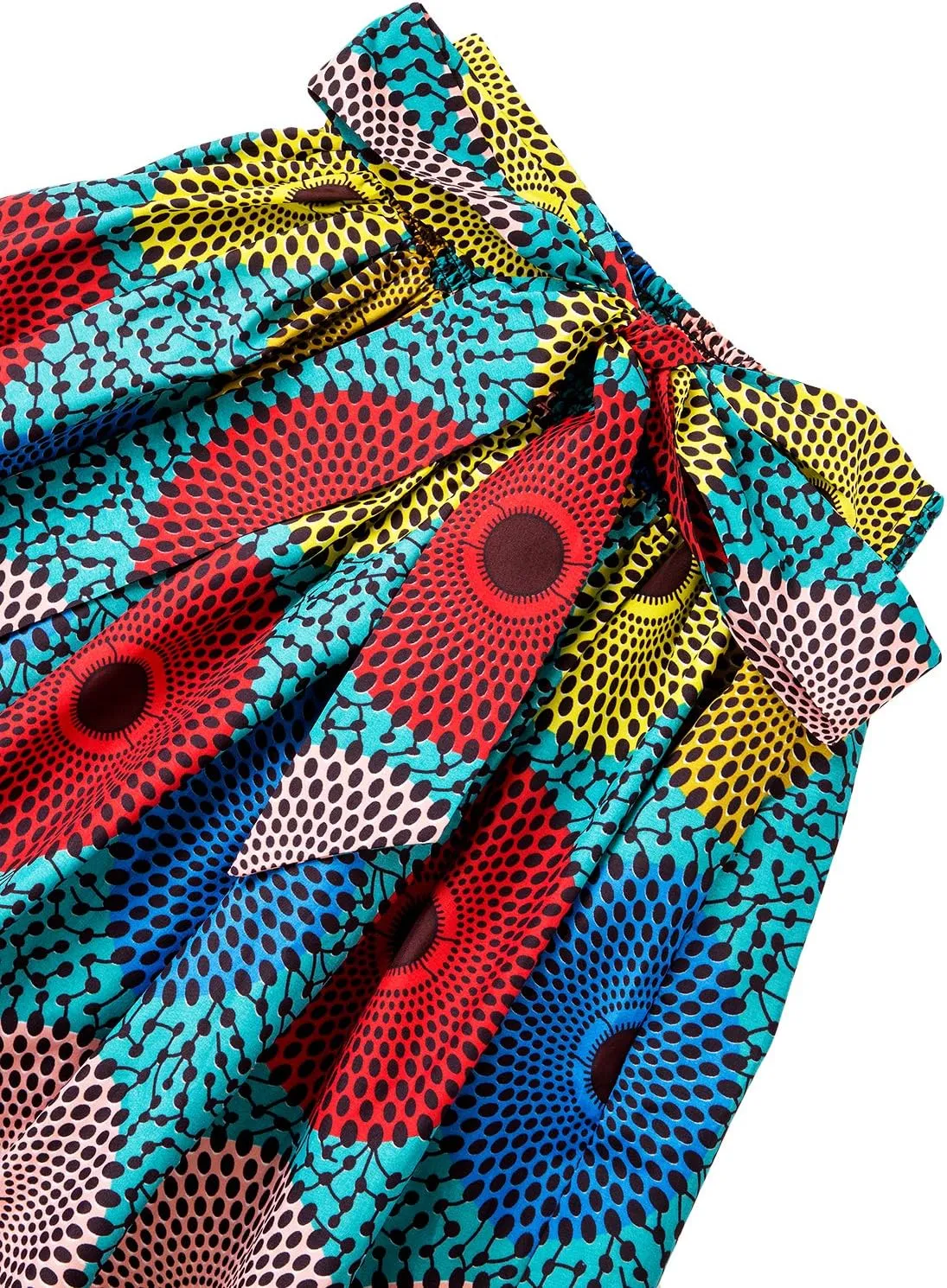 SHENBOLEN Women African Print Skirt Ankara Maxi Skirt Dashiki Skirt
