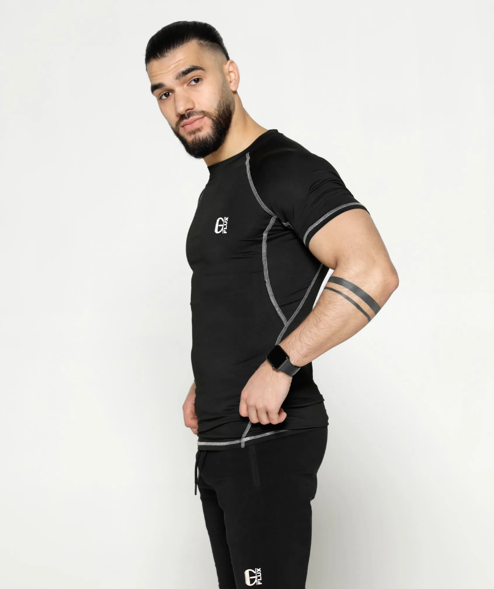 Short Sleeve Compression T | Black