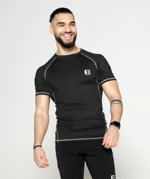 Short Sleeve Compression T | Black
