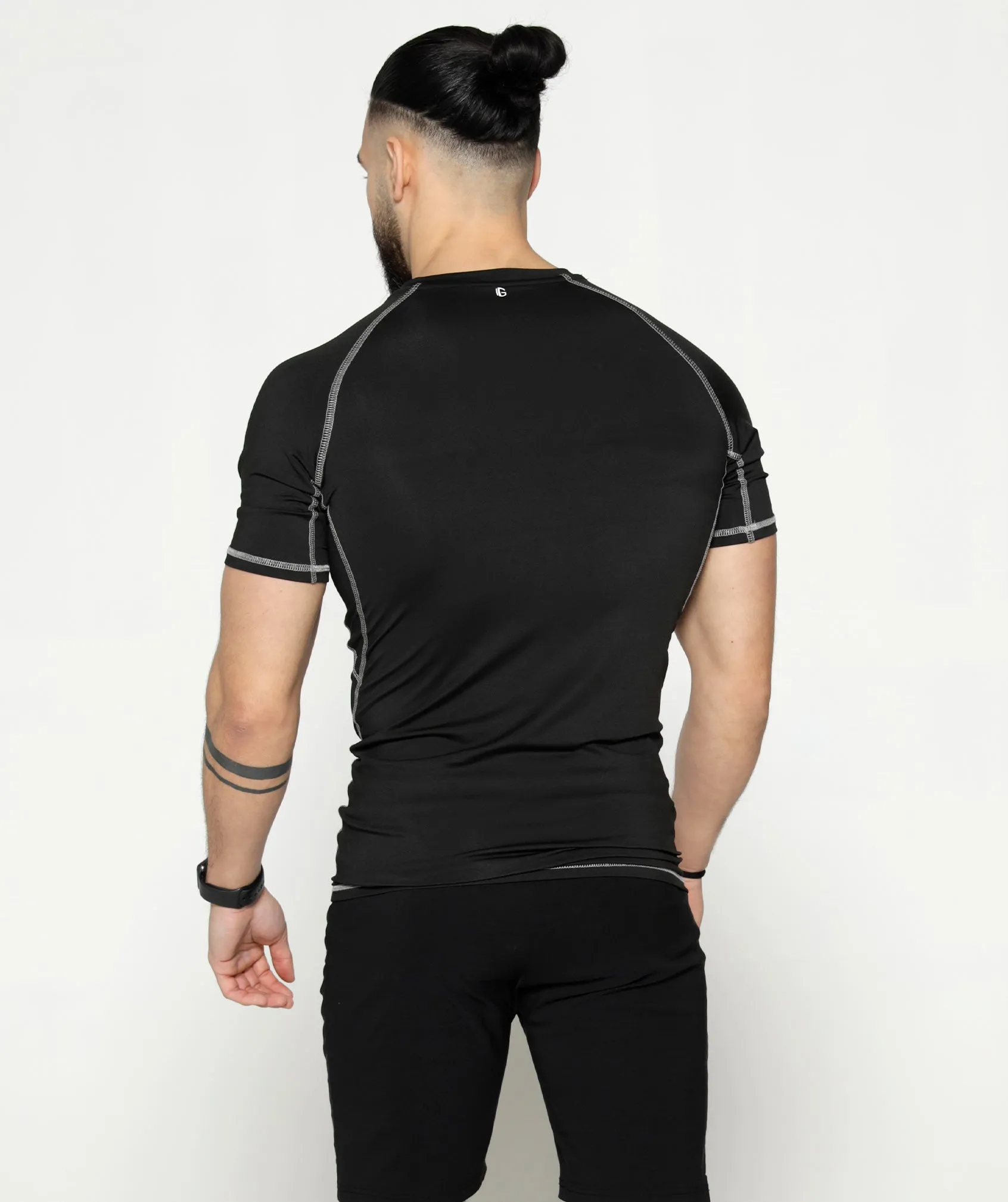 Short Sleeve Compression T | Black
