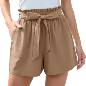 Skirts for Women with Shorts Waist Tie Shorts with Pockets Athletic Skirt with Shorts Skorts for Woman Solid