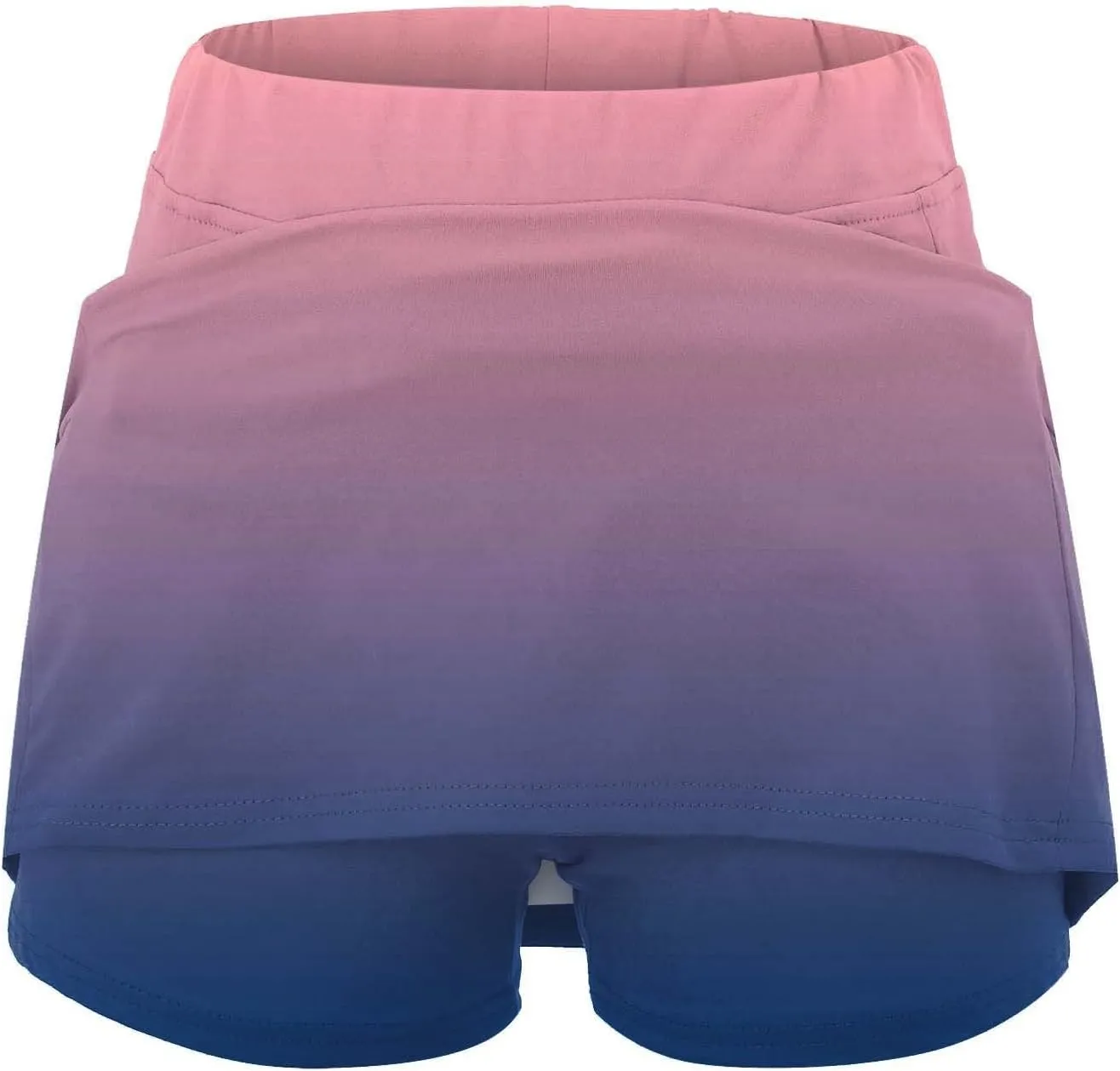 Skirts for Women with Shorts Waist Tie Shorts with Pockets Athletic Skirt with Shorts Skorts for Woman Solid