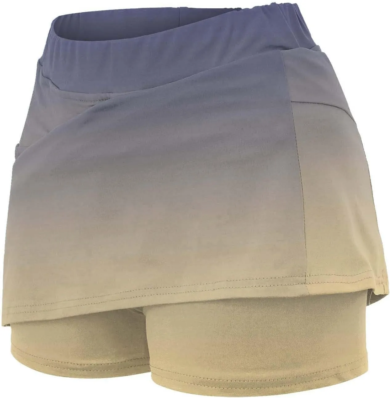 Skirts for Women with Shorts Waist Tie Shorts with Pockets Athletic Skirt with Shorts Skorts for Woman Solid