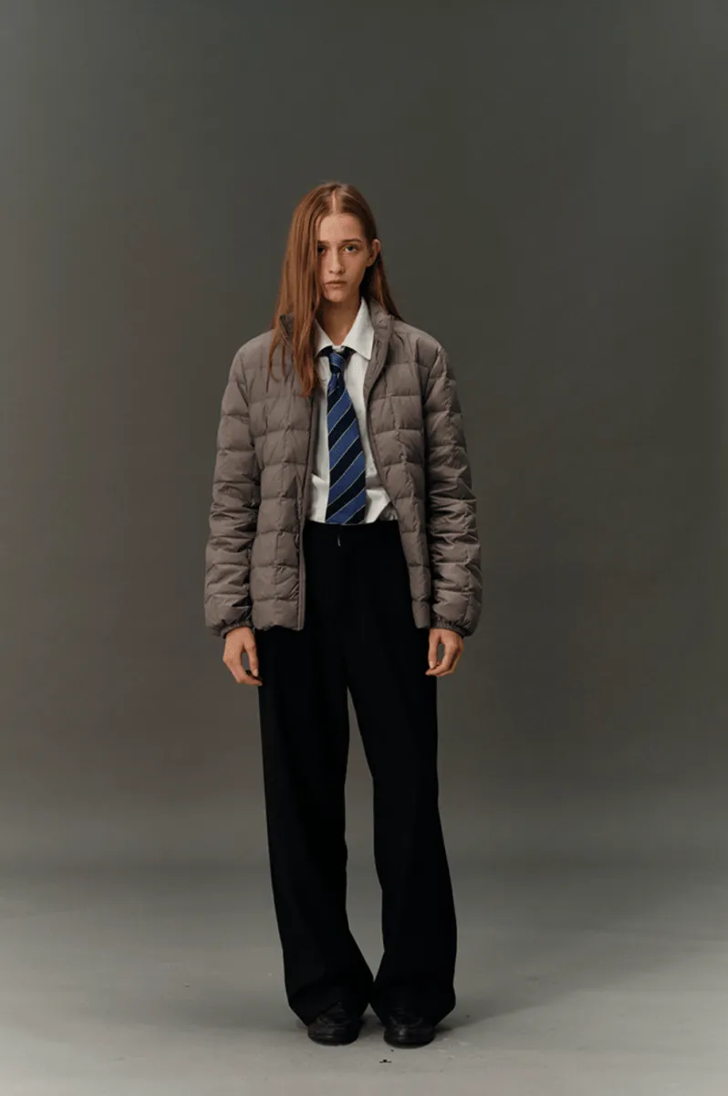 slim lightweight down jacket   N4826