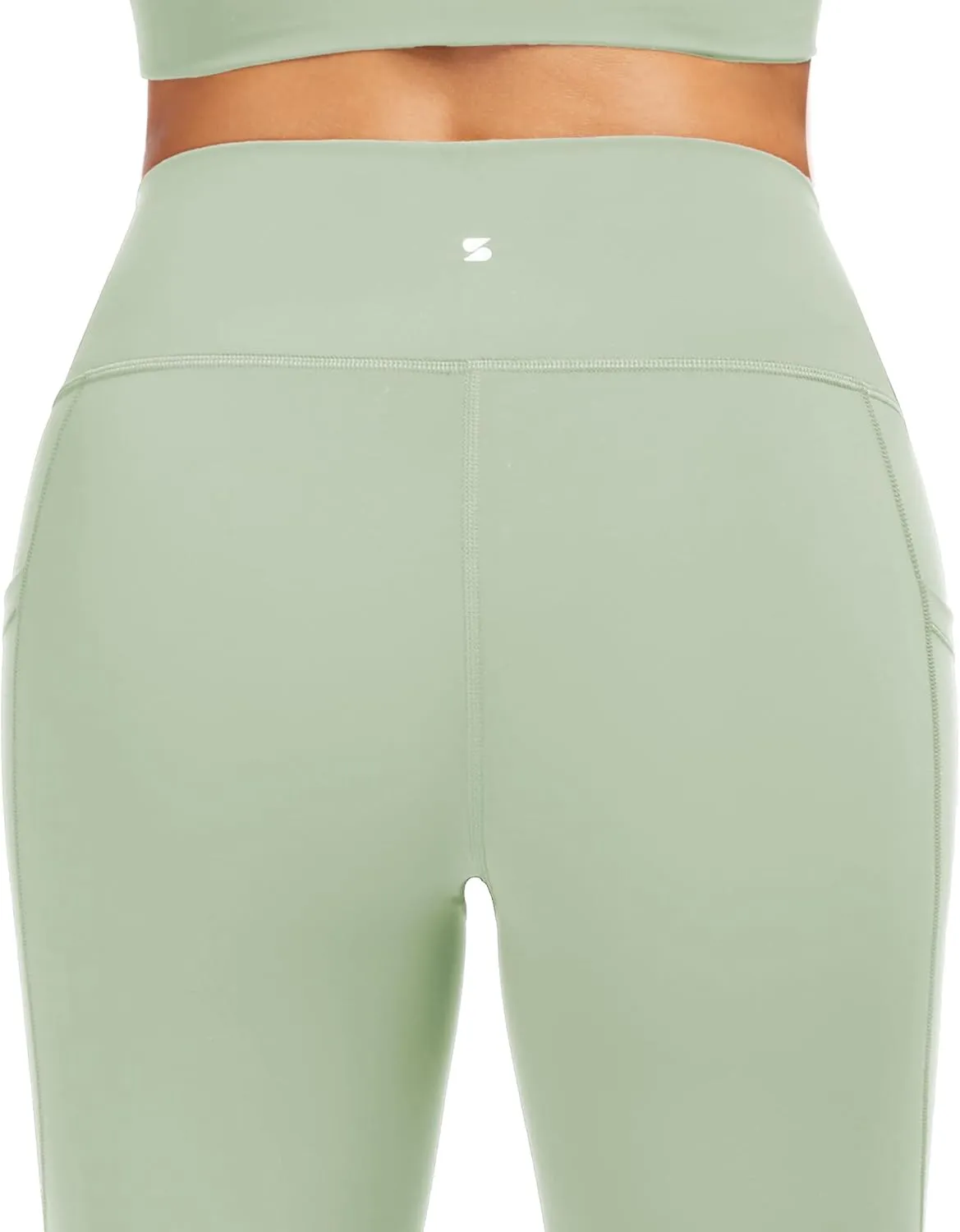 Stelle High Waisted Yoga Leggings with Pockets, Buttery Soft Workout Yoga Pants for Women Tummy Control Running Gym