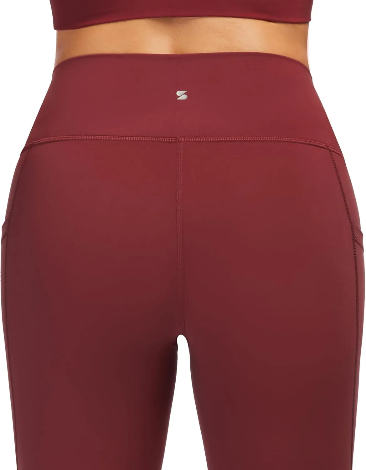 Stelle High Waisted Yoga Leggings with Pockets, Buttery Soft Workout Yoga Pants for Women Tummy Control Running Gym
