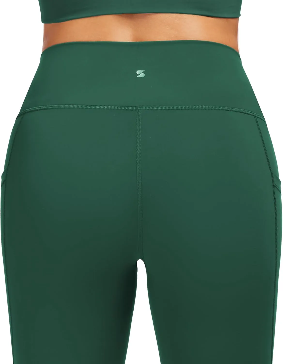 Stelle High Waisted Yoga Leggings with Pockets, Buttery Soft Workout Yoga Pants for Women Tummy Control Running Gym