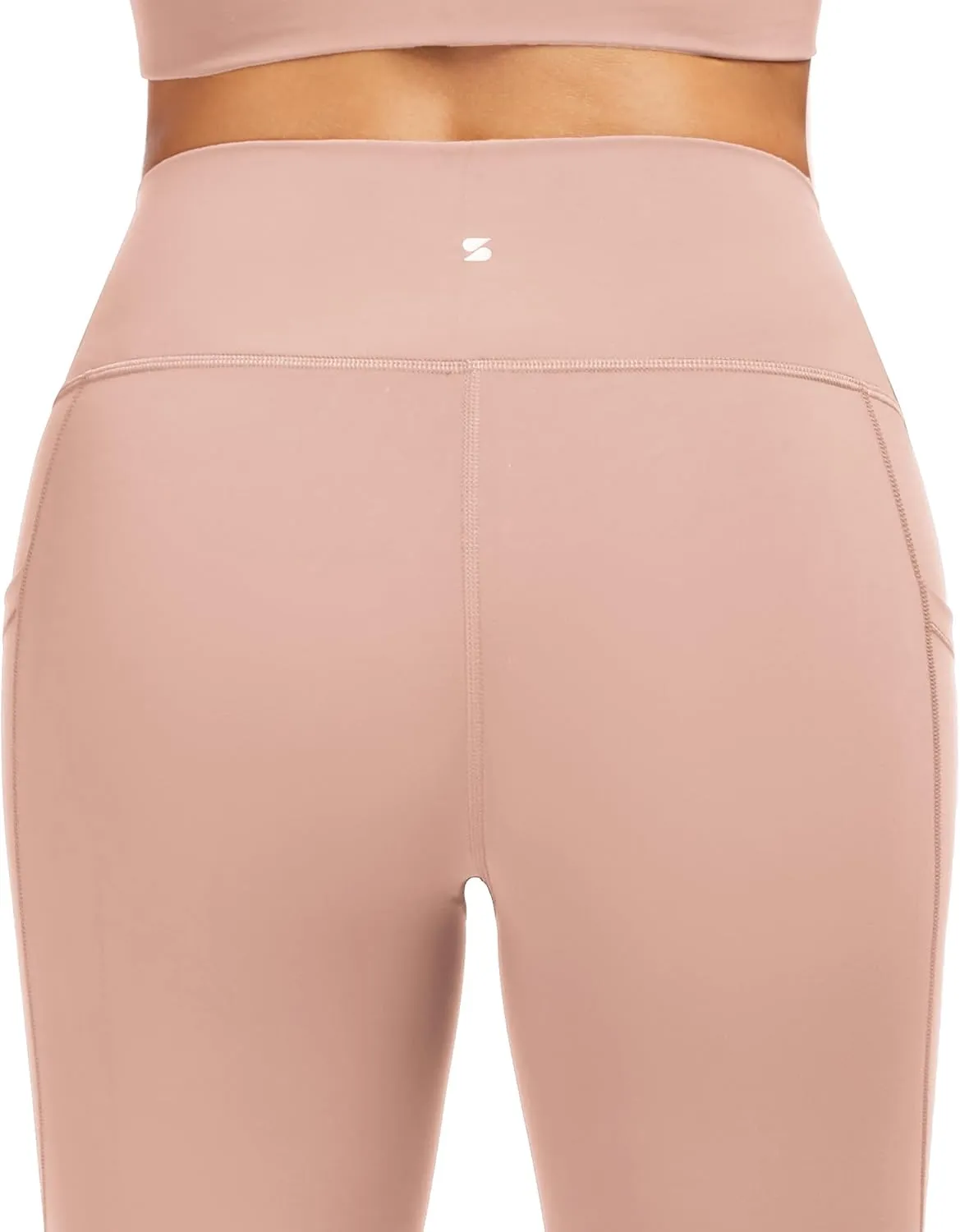 Stelle High Waisted Yoga Leggings with Pockets, Buttery Soft Workout Yoga Pants for Women Tummy Control Running Gym