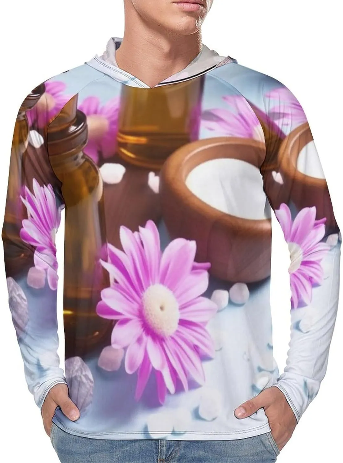 Sun Protection Shirt Long Sleeve Hoodie SPA Party Lightweight Rash Guard Quick Dry Sun Shirt for Outdoor
