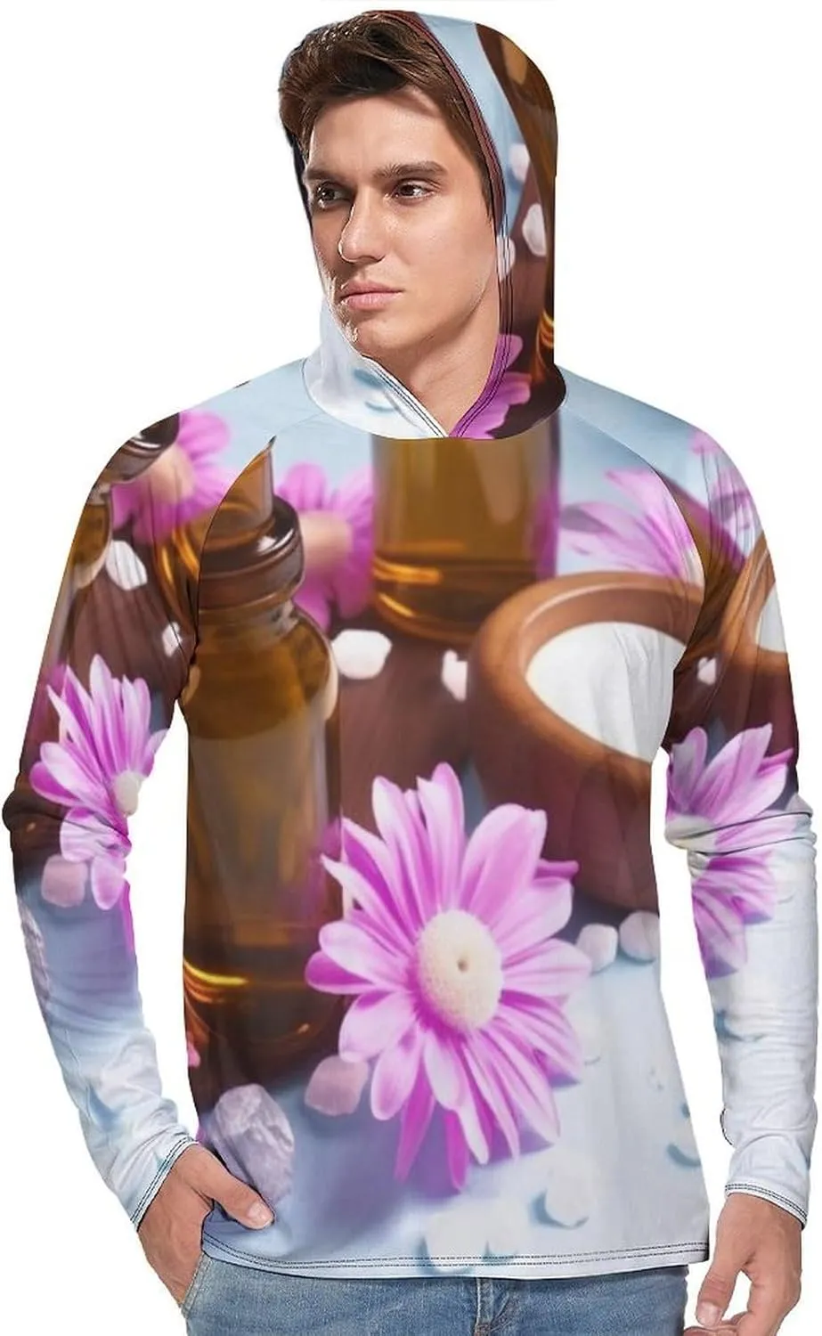 Sun Protection Shirt Long Sleeve Hoodie SPA Party Lightweight Rash Guard Quick Dry Sun Shirt for Outdoor