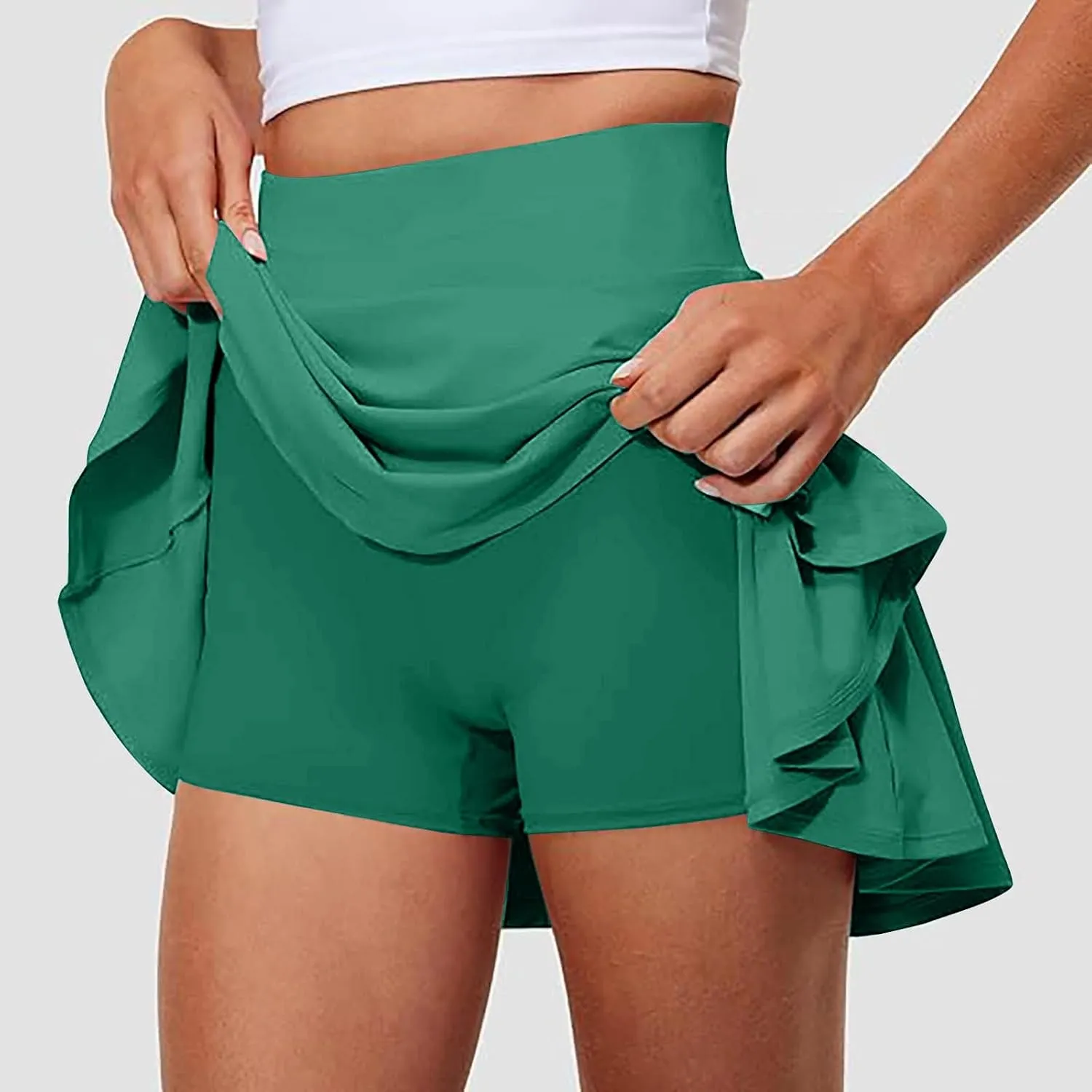 Tennis Skirts for Women Built in Shorts High Waisted Skorts Mini Skirt with Pockets for Golf Athletic Running Workout