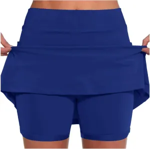 Tennis Skirts for Women Trendy High Waist Tummy Control Running Athletic Short Skirts with Pockets Casual Sports Skorts