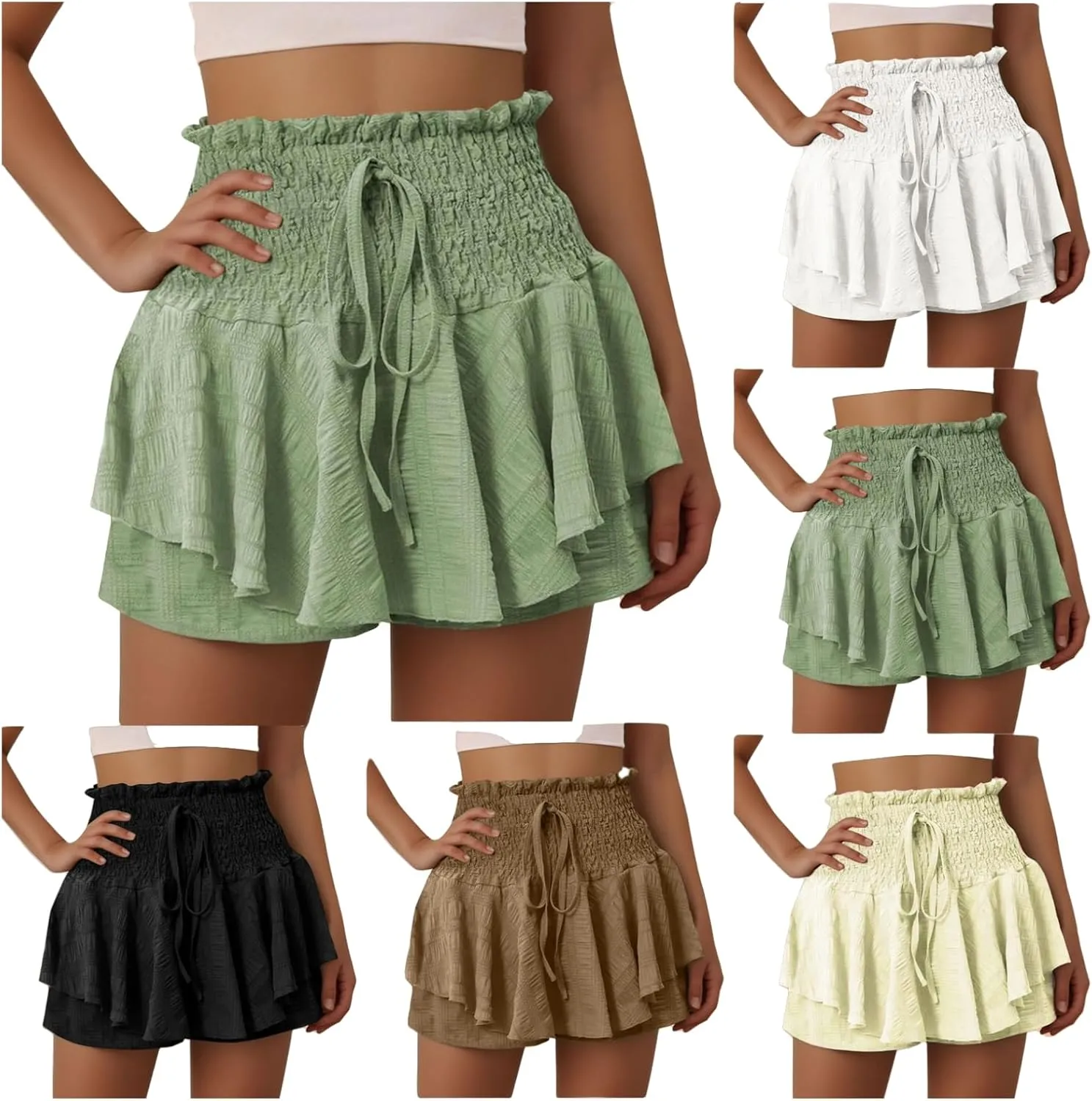 Tennis Skirts for Women with Pockets Golf Skorts Ruffle High Waist Athletic Workout Running Sport Skirts Shorts