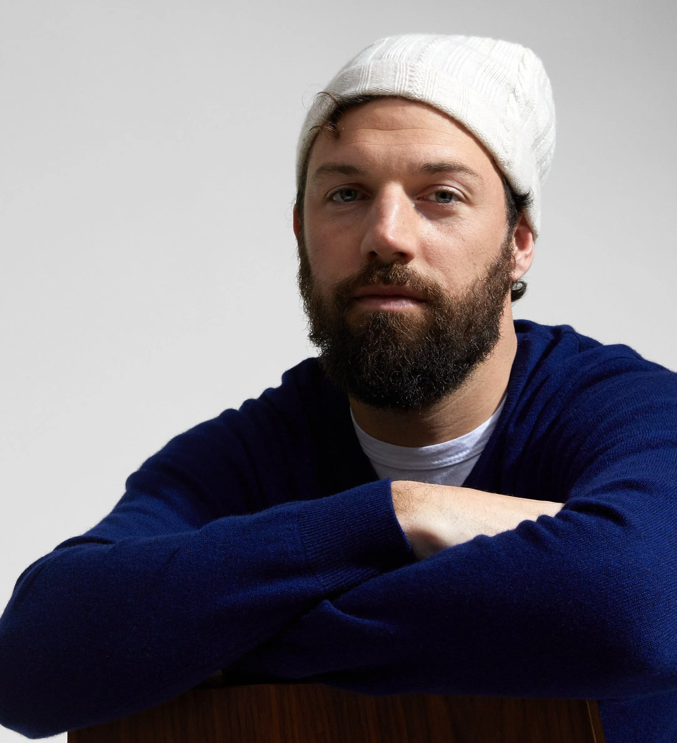 The Cable Knit Cashmere Beanie