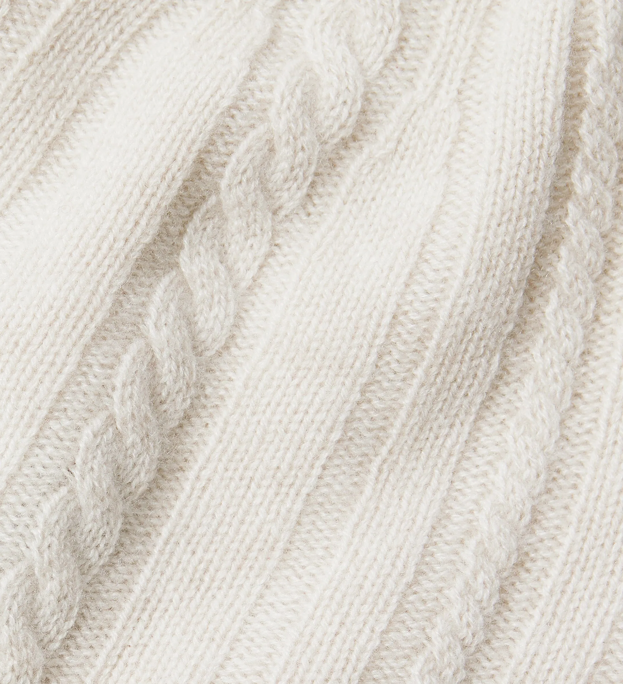 The Cable Knit Cashmere Beanie