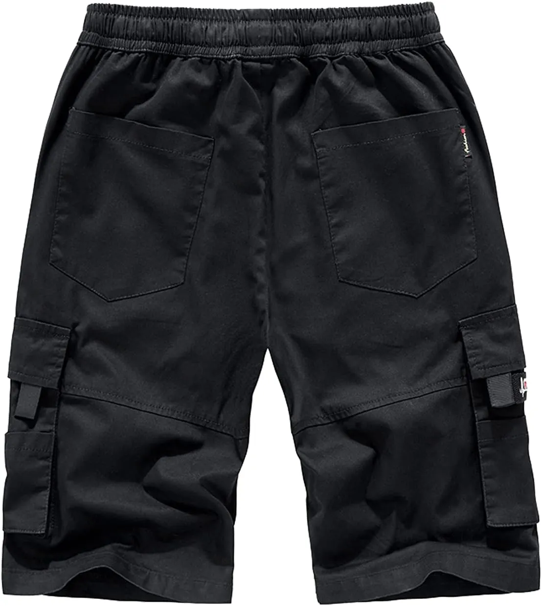 VtuAOL Women's Cargo Shorts Elastic Waist Comfy Cotton Loose Fit Shorts