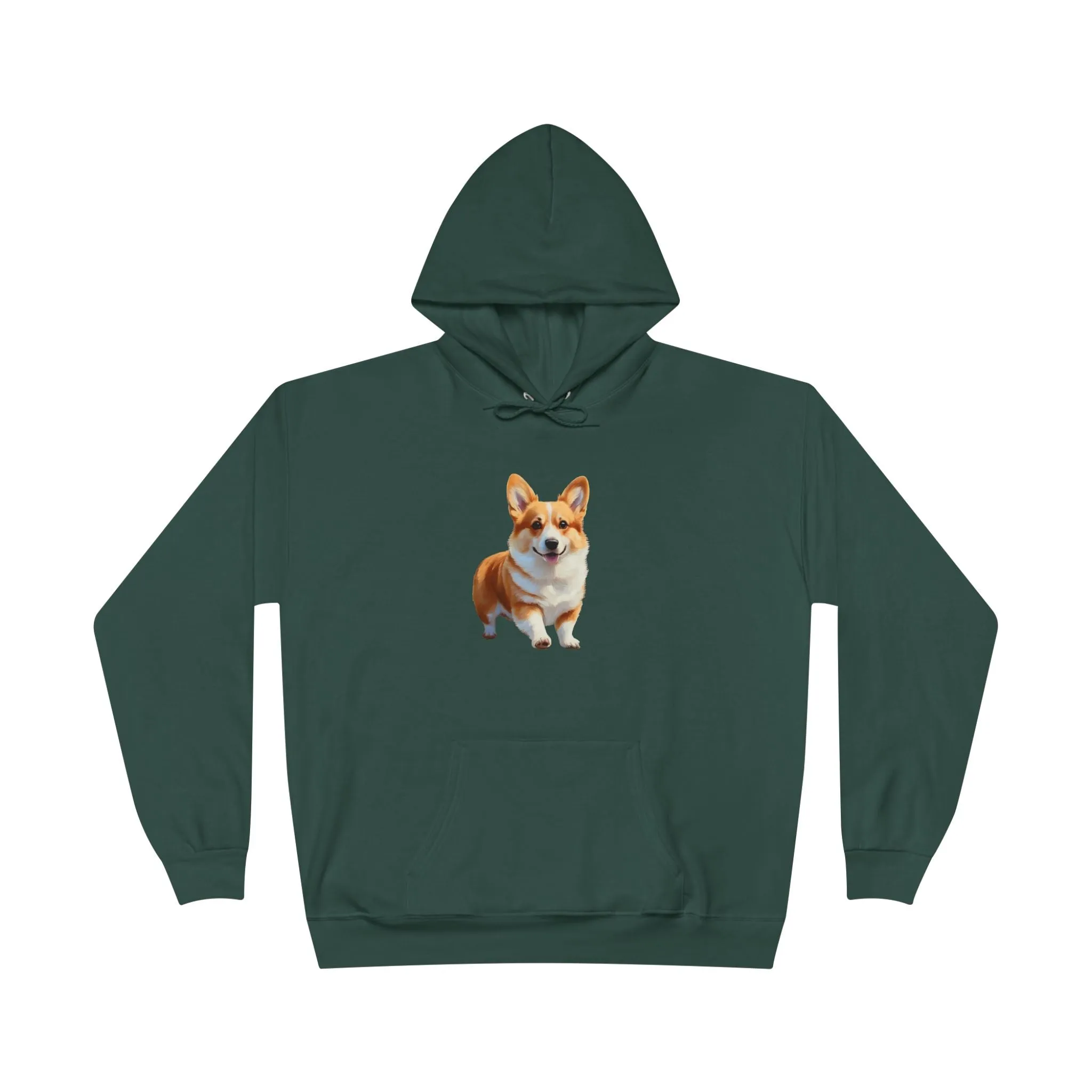 Welsh Corgie Puppy - Unisex Fleece Lined Pullover Hoodie Sweatshirt