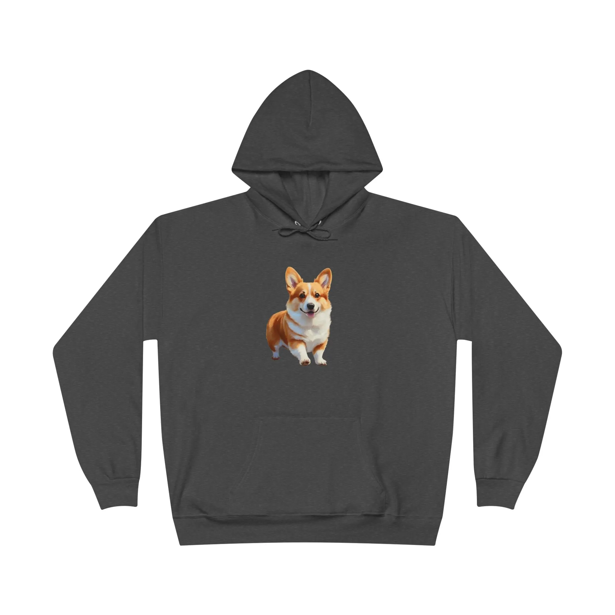 Welsh Corgie Puppy - Unisex Fleece Lined Pullover Hoodie Sweatshirt